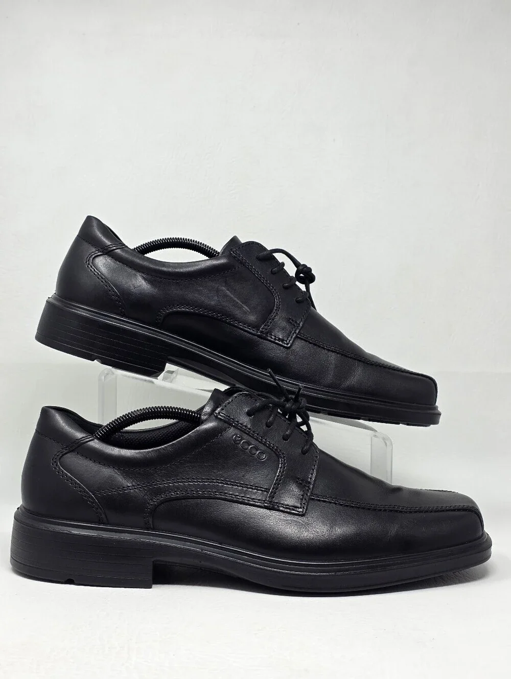 Ecco Helsinki Classic Black Oxford Derby Lace Shoes Men's Size US 12 / EU 46